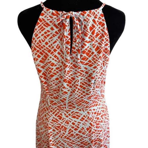 J. Mclaughlin Geometric Halter Midi Dress Women's Size XS - Picture 4 of 7
